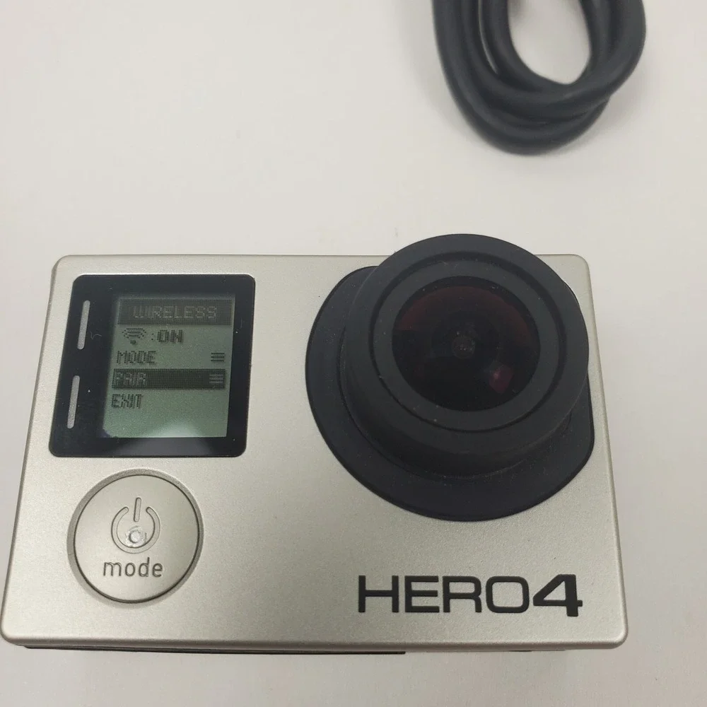 GoPro HERO4 Action Camera Battery Case Handle Tripod Tested Working